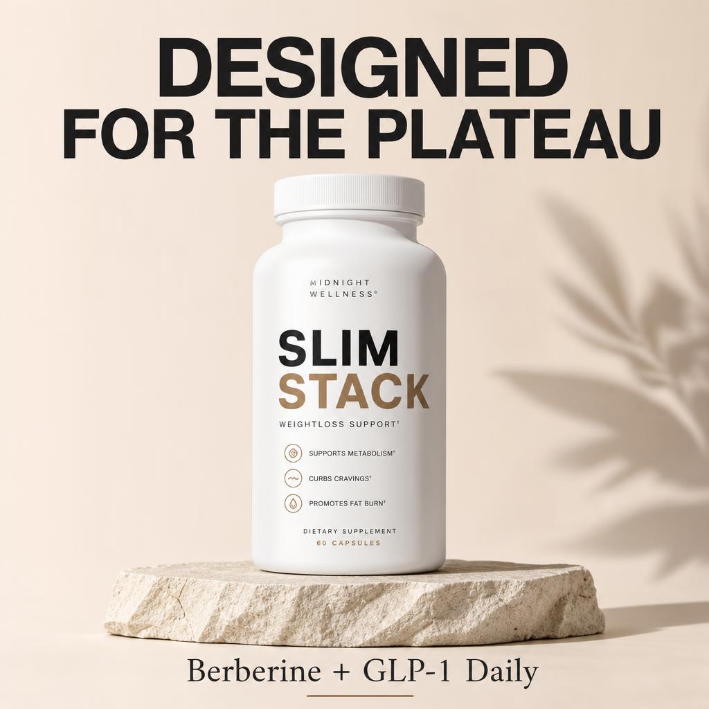 Midnight Wellness Slim Stack weightloss supplement ad